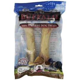Loving Pets Pure Buffalo 7"-9" Meaty Femur Bones, Dog Treat