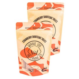 Winnie Lou Strawberry Shortcake Biscuits - Organic Healthy Dog Treats Made in The USA with Strawberries, Beets, Vanilla - Human Grade Dog Biscuits Sourced from Local Colorado Farms, 2 Pack