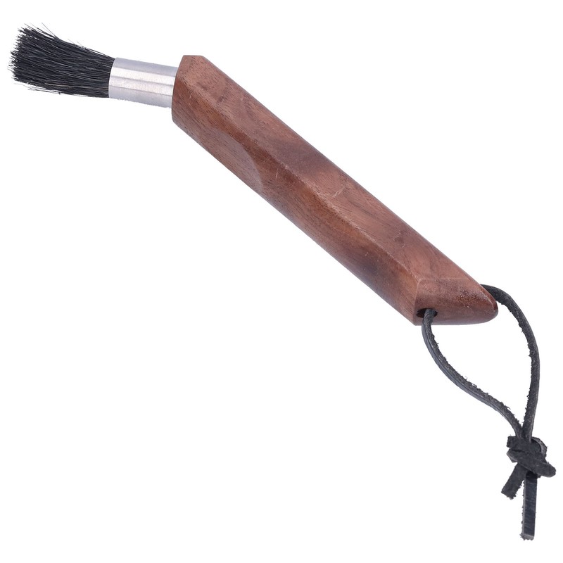 Coffee Grinder Cleaning Brush Curved Wood Handle Brush for Home