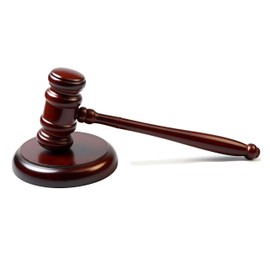 Gavel and Sound Block Set for Lawyers, Judges, and Chairmen of The Board - Perfect Desk Accessory for Local Club Presidents (red)