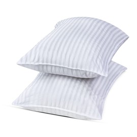 GB TEXTILE GB TEXTILE Hotel qaulity Pack Of 4 Egyptian Stripe Luxury Soft Pillows Hollowfibre Filled