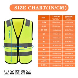 AYKRM Horse Riding, Unisex, High Visibility Vest, Men's Reflective Vest, Zip, Safety Vest