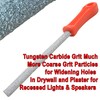 Drywall File Coarse Tungsten Carbide Grit 6" Blade for Shaping