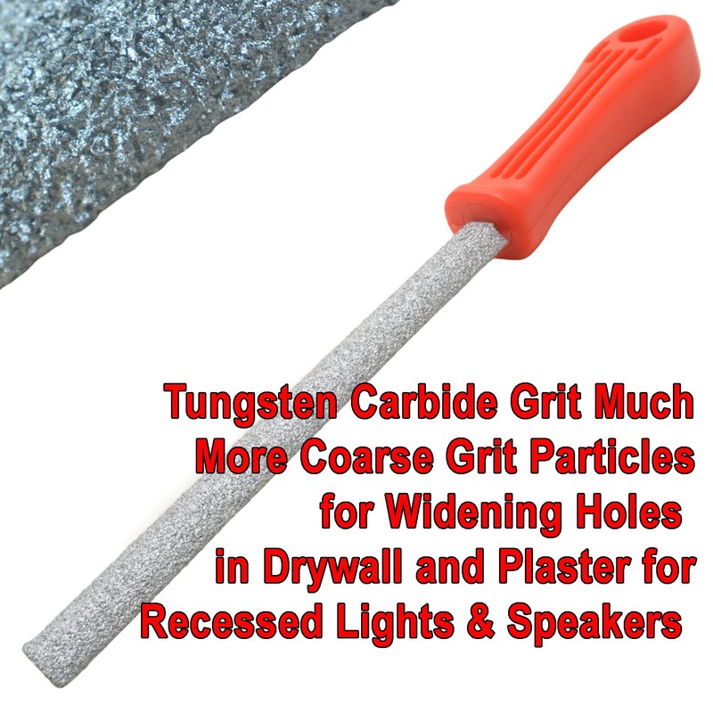 Drywall File Coarse Tungsten Carbide Grit 6" Blade for Shaping