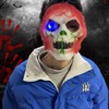 Amazon's Popular Halloween Horror Zombie Clown Mask & Skull Makeup Set - Free Size/Luminous Pirate Red 10ea