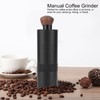 Black Manual Coffee Grinder Stainless Steel Bean Milling Machine Coffee