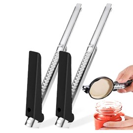 Bottle Opener for Seniors, Effortless Arthritis Jar Opener, Adjustable Can Opener, Effortless Arthritis Jar Opener (2, Black)