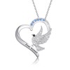 CENWA Funny Dove Finer Women Rhinestone Necklace Sorority Jewelry Gift