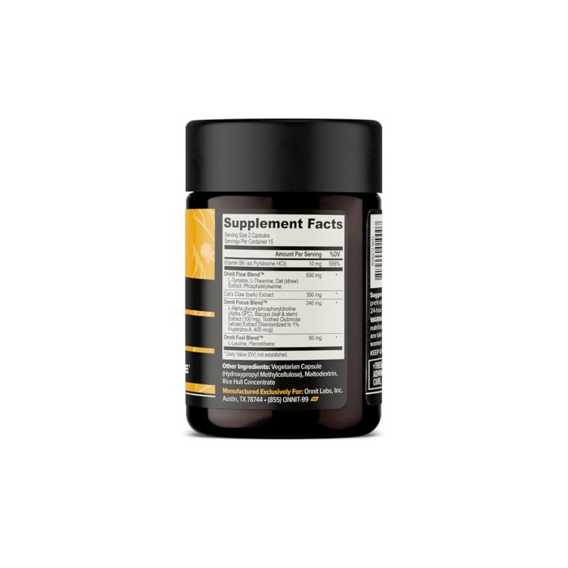 ONNIT Alpha Brain (60 unidades) - Suplemento nootrópico premium para