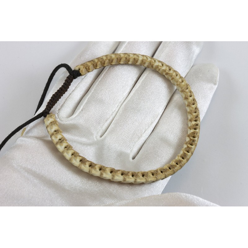 Men's Snake Bracelet Spine Bone Adjustable, 8" 9" 10"