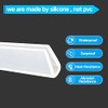 Protalwell Borde de Goma Silicona Canal U 3/32" Blanco, Apto