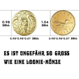 Byhoo, Fantasy Set with DND Metal Coins and Leather Bag, The Novel Token Treasure for Board Games and Retro Props, 50 Magically Sparkling DND Gold Coins for Party TRPG Games