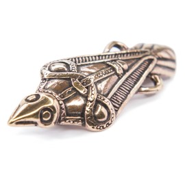 Windalf Viking Brooch Ravon 1.8 cm Vikings Gown Jewellery High-Quality Bronze, Fabric