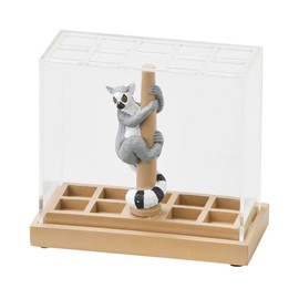 setokurahuto Design Gadgets, Clear/Brown W x 5.5l X 9.5 H (CM) sute-syonari-sutando (waokitunezaru) SR – 3253