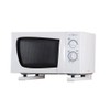 Nueva plegable blanco estiramiento estante expositor para horno microondas abrazadera