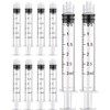 50 Pack 3ml Syringes Luer Lock with Measurement, Plastic Syringe