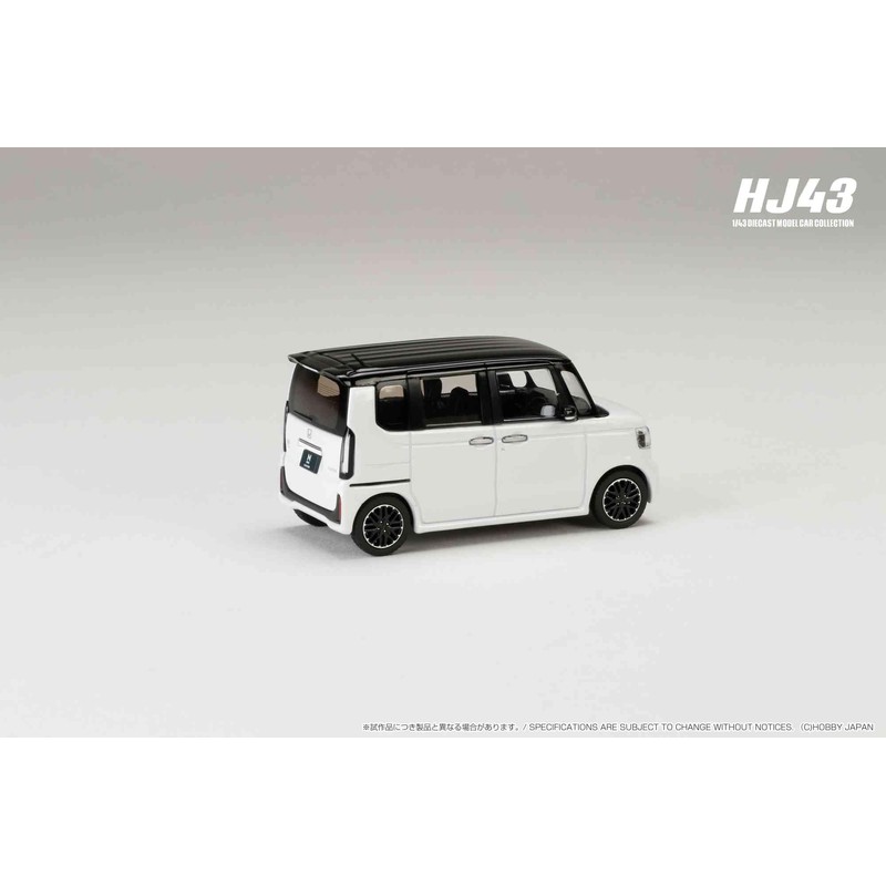 1/43 Honda N-BOX CUSTOM Platinum White Pearl & Black