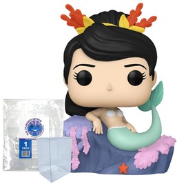 Blue Salamander Emporium Protector with Pop! Bundle - Includes Peter Pan 70th Anniversary: Mermaid #1346 Vinyl Figure with Plastic Protective Case