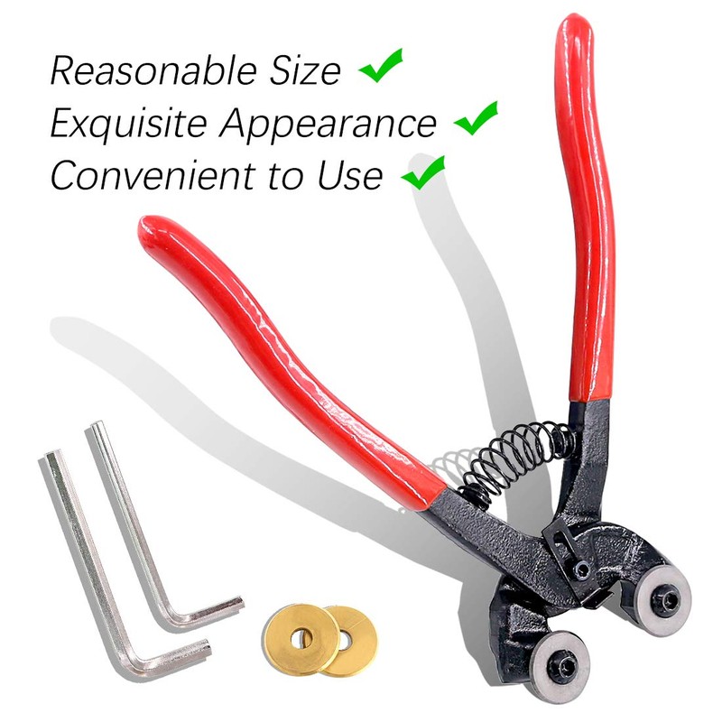 Swpeet 5Pcs Heavy Duty Glass Mosaic Cutter Kit, 8 Inch