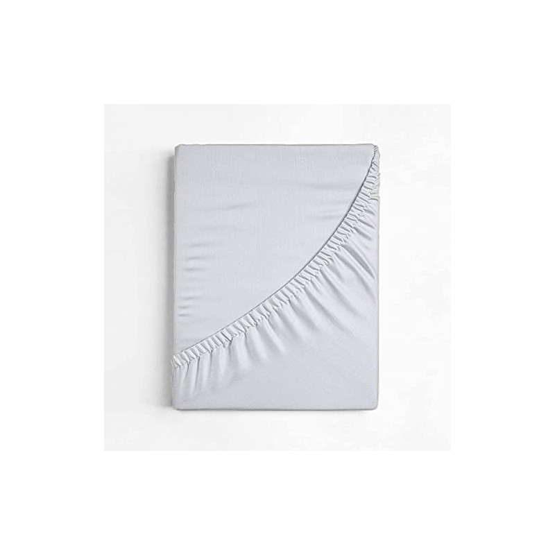 AmigoZone Non Iron Pollycotton Percal Quality Plain Fitted Sheet Or