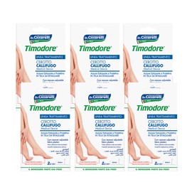 Timodore, Cerotto Callifugo in Tela da Ritagliare, Indicati per Estirpare Rapidamente Qualsiasi tipo di Callosità di Mani e Piedi Senza Dolore, 100% Made in Italy, Dermatologicamente Testato, 6 x 2pz