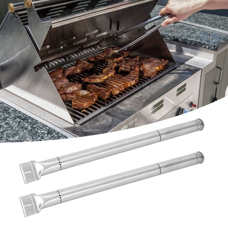 2PCS BBQ Parts Gas Grill Replacement Stainless Steel Grill Burners