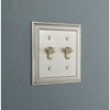 Allen + roth Cosgrove 1-Gang Satin Nickel Double Toggle Wall