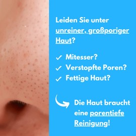 benevi Exfoliating 75 ml for blemished skin opens clogged pores, removes blackheads and dead calluses. The annoying fat shine is reduced and the skin complexion is refined.