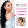 VARKAGE Lange Gewellt Ponytail Extension, Extensions Zopf mit Klammer, Hair