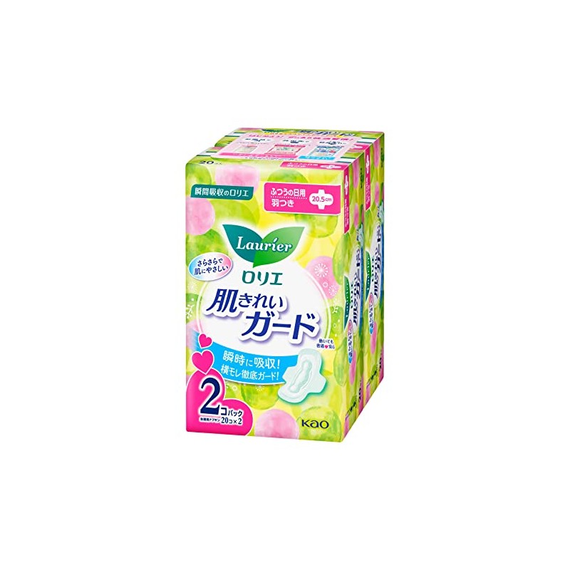 Laurier Skin Clean Guard for Daytime with Wings, 20 Pieces