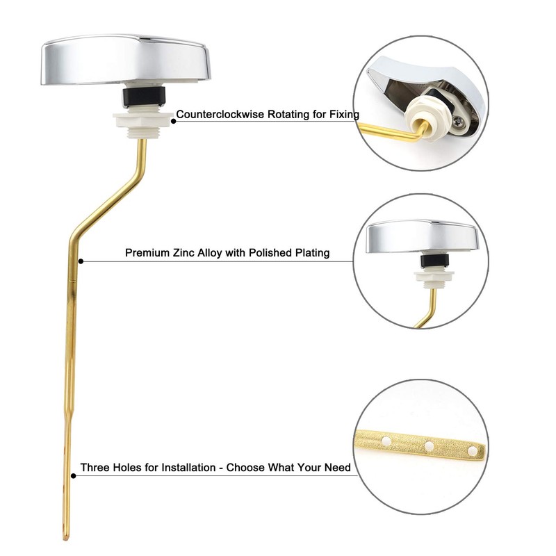 iFealClear Side Mount Toilet Handle Replacement Kit Compatible with TOTO