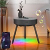 Smart Round Side Table with Charging and Smart Round Coffee