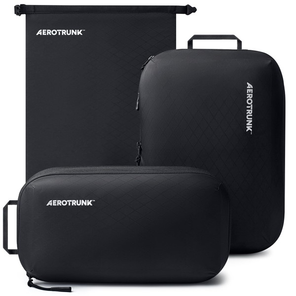 Aerotrunk Ultralight Compression Packing Cubes - Lightweight Travel Organizers for