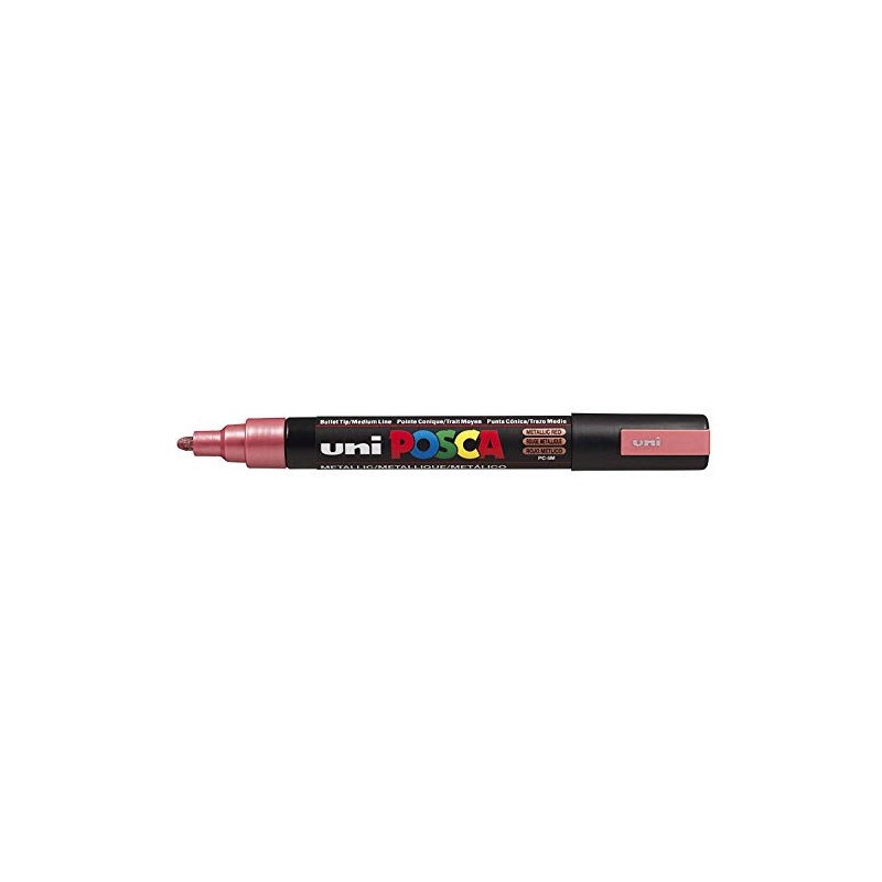 Posca UNI-BALL MARKER PEN PC-5M - METALLIC RED - Single