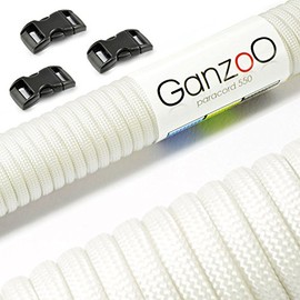 Paracord 550 Rope + 3 x Click Fastener for Bracelet, Lead, Collar, Starter Set
