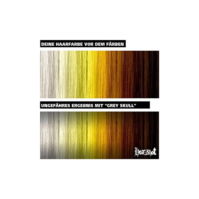 Grey Hair Colour Headshot Grey Skull Semi-Permanent Hair Dye 150