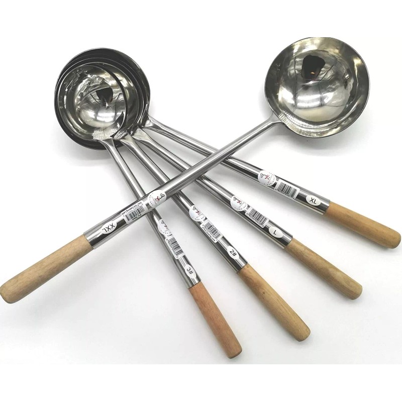 iPro Kitchenware 8 oz Chinese Cooking Ladle *(Width: 4-1/2" x
