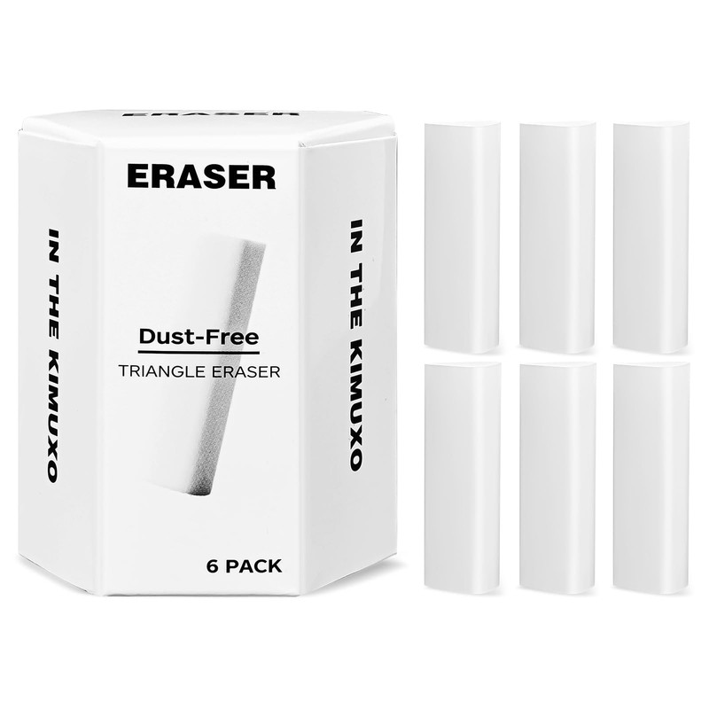 Pencil Erasers, White Erasers for Art, School, Office, Pack of