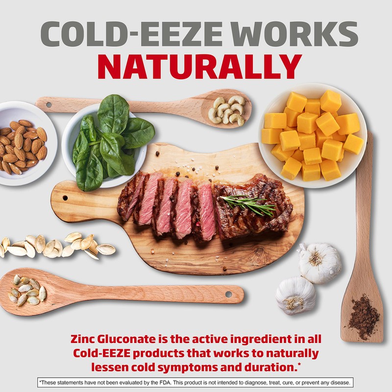 Cold-EEZE Plus Defense Natural Citrus & Elderberry Zinc Chewable Gels,