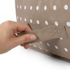 Compactor Rivoli Storage Bag with Zip, Polypropylene, Brown/White,34.5x 45.2 x