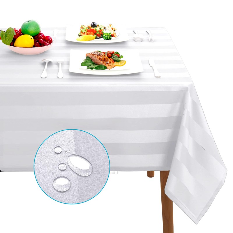 Table Cloth Tablecloths Square and Rectangular Premium Fabric Tablecloth, Waterproof