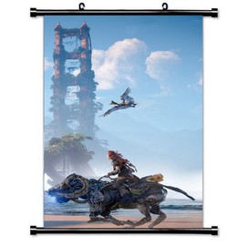 Tina Art Horizon Forbidden West Aloy Gaming Large Framed Poster with hooks 24x36 INCH