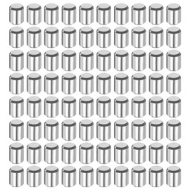 sourcing map 80 Pcs 4 mm x 5 mm Dowel Pins 316L Stainless Steel Cylindrical Dowel Pins Shelf Support Peg Pin Rod Fasten Elements Metal Shelf Pegs Silver Tone