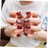 FOMIYES False Nail Tips 24pcs Full Coverage Nail Art False