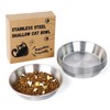 6-Pack Stainless Steel Cat Food Bowls – 5.9" Deep, Whisker-Friendly
