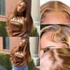 Mysyty Highlight Straight Wigs Human Hair 13x4 Highlight HD Lace