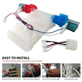 W10423125 W10683603 W10501149 AP6023768 PS12349267 Washer Water Inlet Valve Replacement for Whirlpool WTW4616FW3 WTW4816FW3