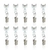 10 Pack Curtain Track Gliders Hooks- Dual Wheel Roller Carriers