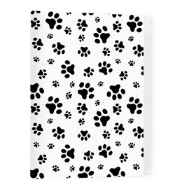 WOTYPU Pet Photo Album 4x6, Gifts for Pet Lover Owner, Cute Black and White Paw Print Photo Album Memory Book Keepsake with Hold 36 Pictures