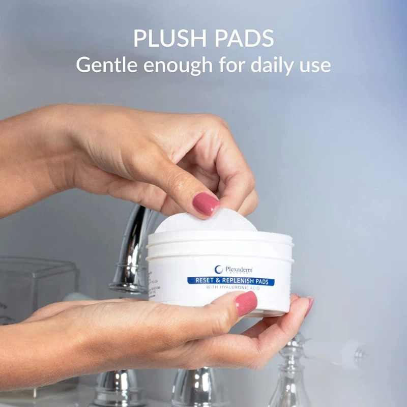 Plexaderm Almohadillas Limpíadoras Con Ácido Hialurónico